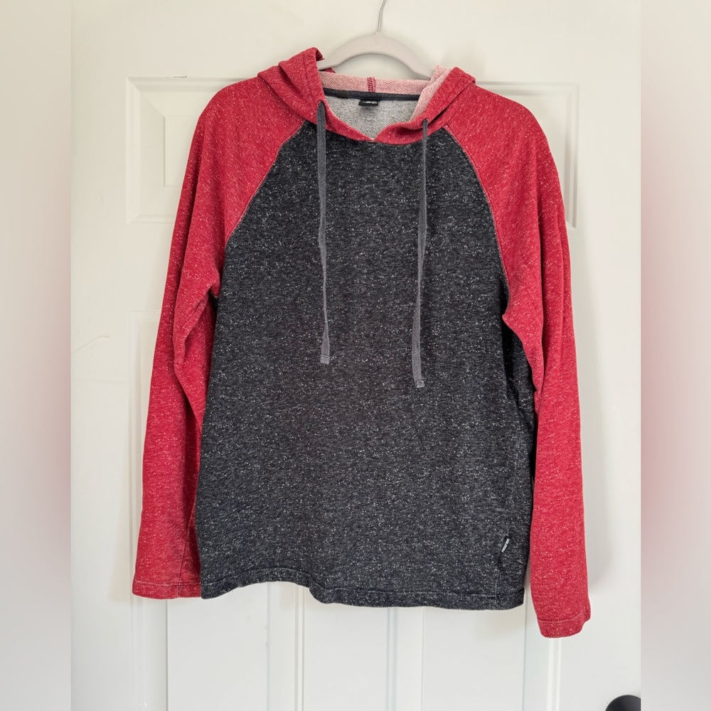 Volcom Red and Gray Hoodie